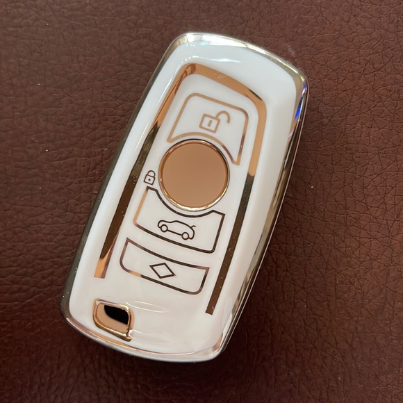 Accessories | Bmw Key Fob Cover Light Cream Gold | Poshmark